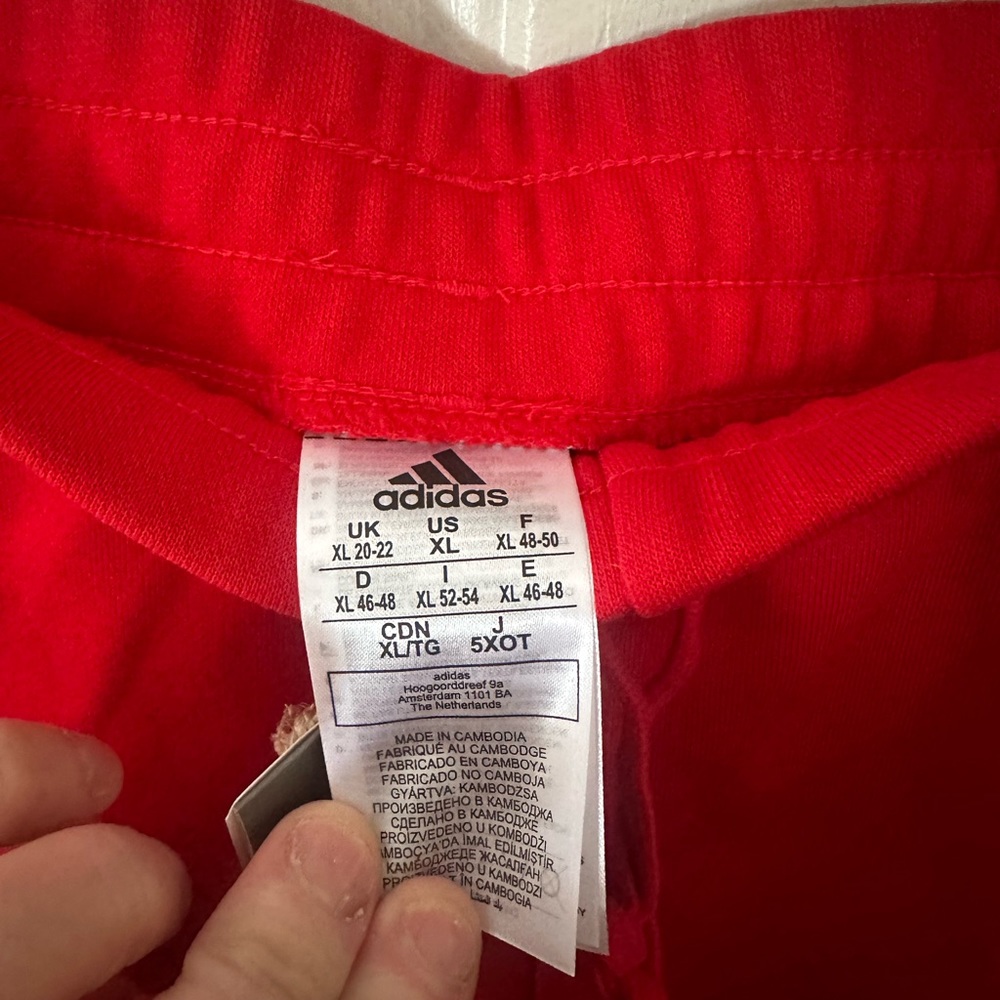 ADIDAS WOMEN’S AMERICANA SHORTS: LIMITED EDITION: RED: NWT: SZ XL - Picture 4 of 5
